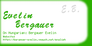 evelin bergauer business card